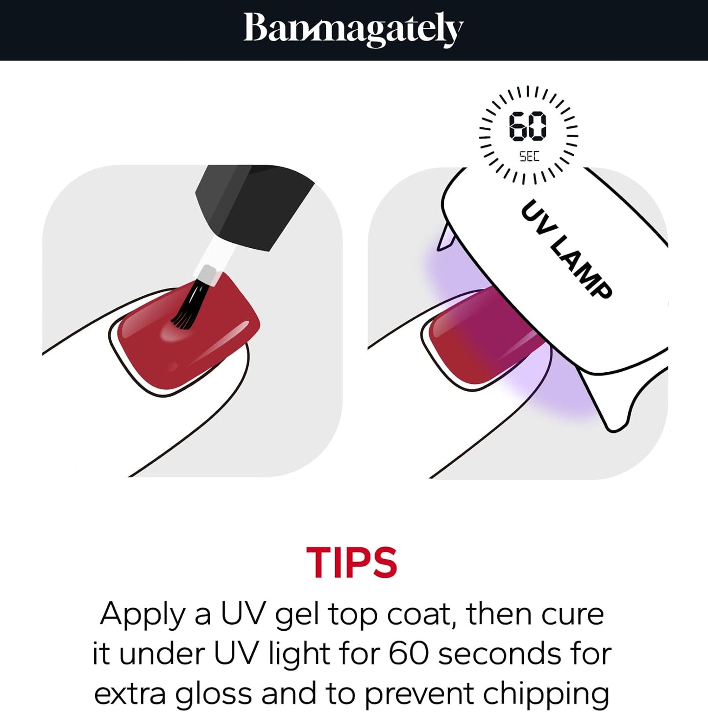 Nail Polish Strips, 20Pcs Salon Quality Gel Nail Stickers, Easy Long Lasting Wraps for Short Nails no UV Light Needed (Glitter Deep Purple)