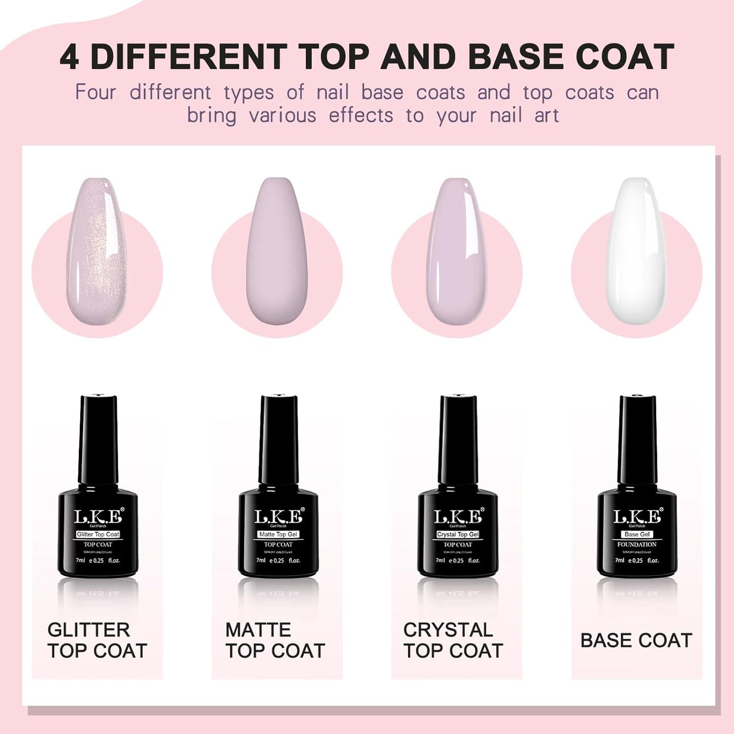 LKEE Gel Nail Polish Kit with U V Light 108W, 65 Pcs Gel Nail Polish Set All Season Gels Nail Kit Essential Manicure Tools for DIY Nails Art Gifts for Women (36KIT-color 2)