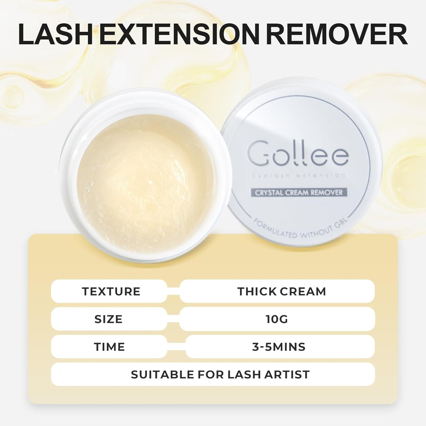Eyelash Extension Remover - Fast Dissolve No Damage to Natural Lash - Professional Adhesive Remover Supplies