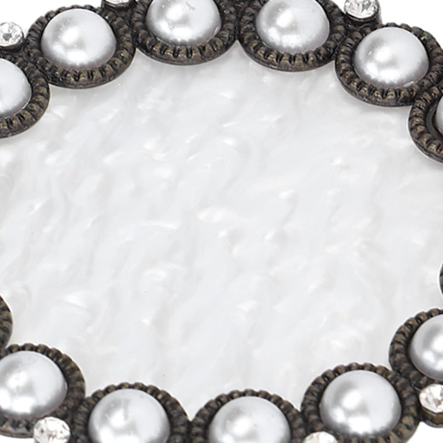 Polish Mix Palette, Resin Nail Art Display Board Cosmetic Nail Mixing Palette Color Mixing Nail Art Tips Display Plate(Copper)