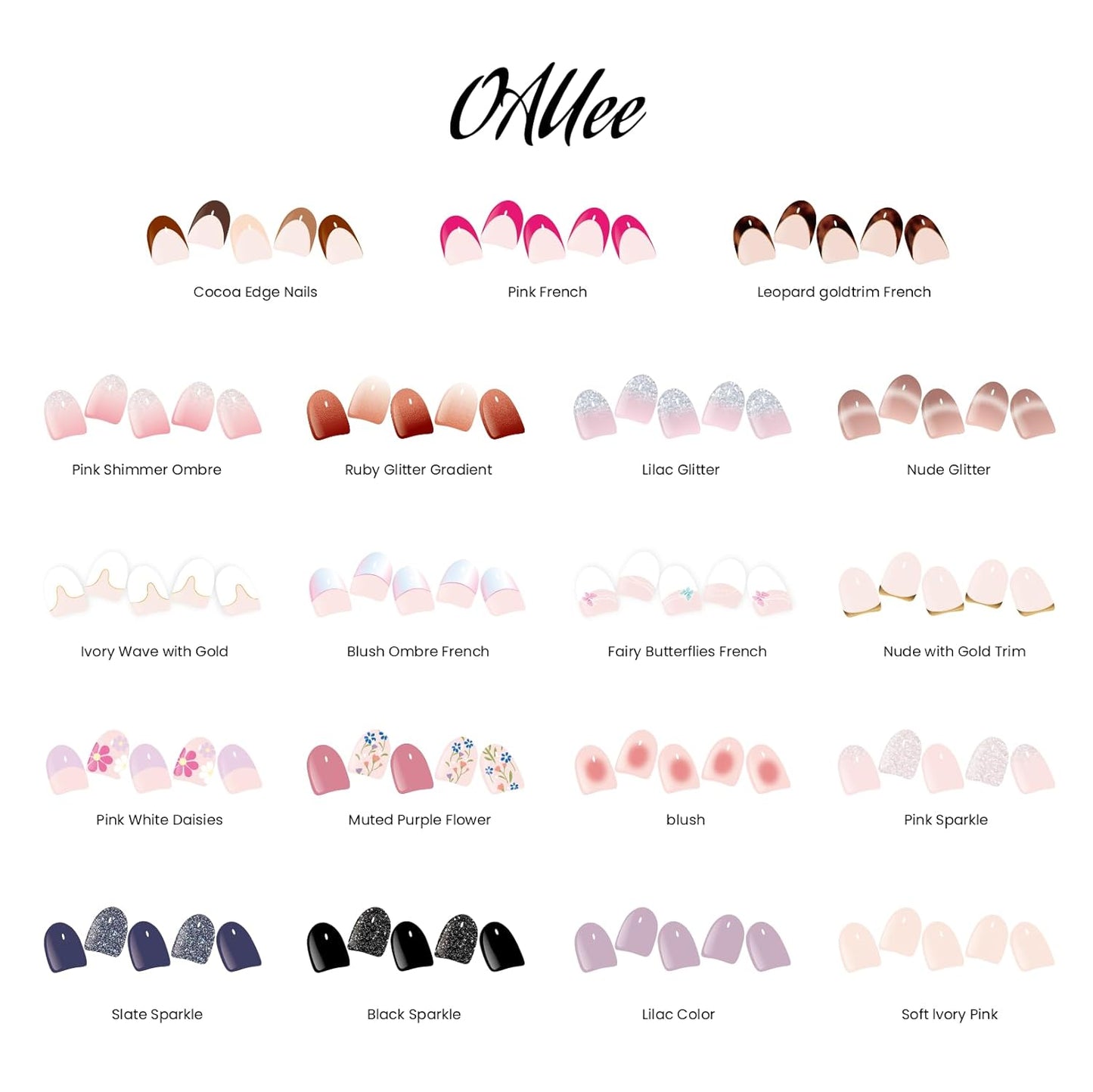 Semi Cured Gel Nail Strips | Built-In Gel Top Coat | UV Light Required | Salon Quality, Easy Application And Removal (Lilac Glitter)