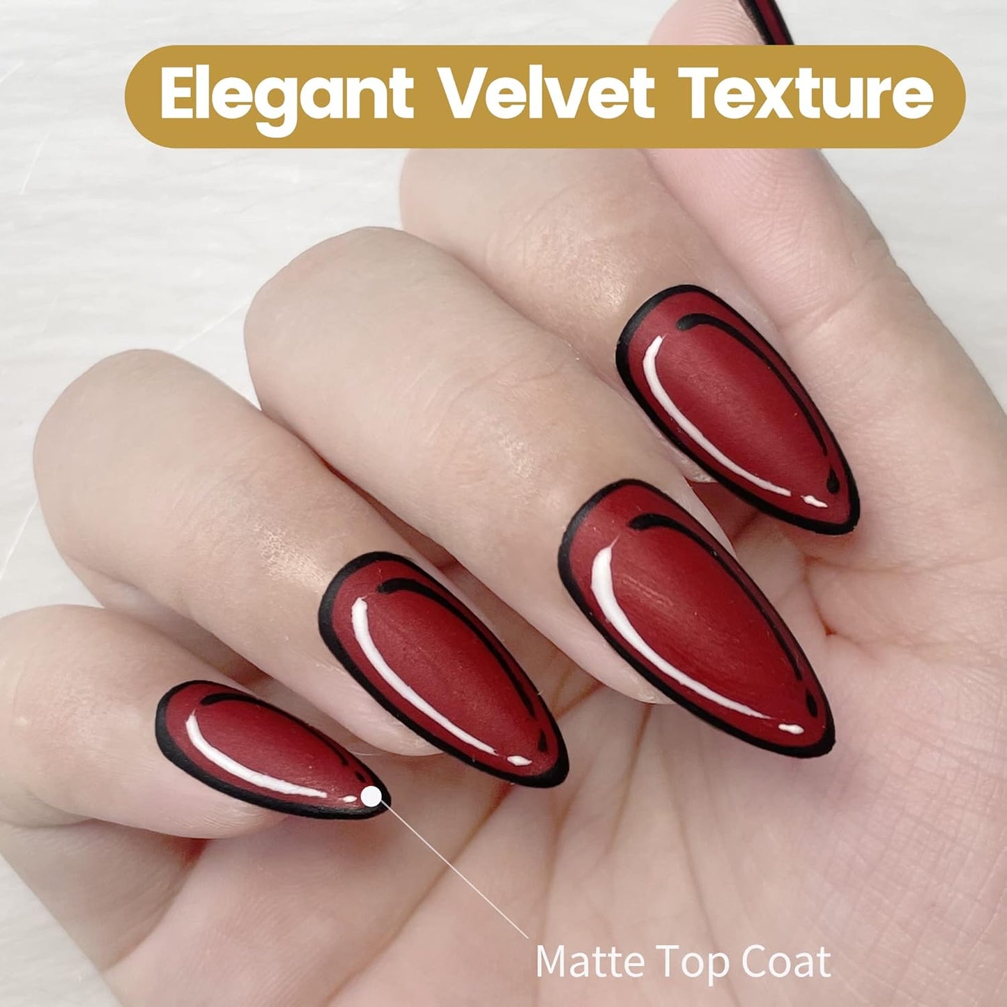 YTD Likomey Gel Nail Polish Base Coat and Top Coat Kit,Long Lasting No Wipe Glossy Matte Coat UV Nail Gel Set,3 Pcs 7.5 ml