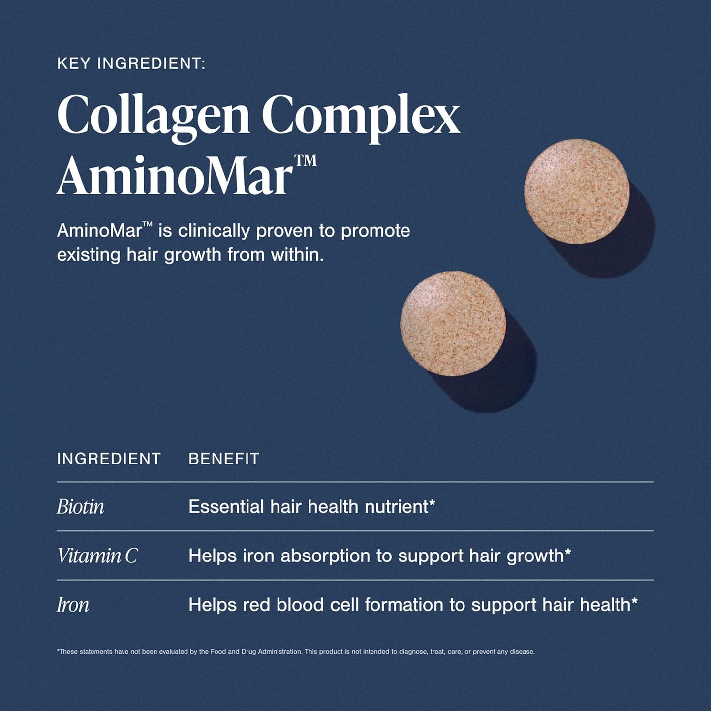 Viviscal Hair Growth Supplements for Women, Thicker Fuller Hair Support for Thinning Hair and Hair Loss, with Biotin and Marine Collagen, Drug-Free, 180 Tablets, 90-Day Supply