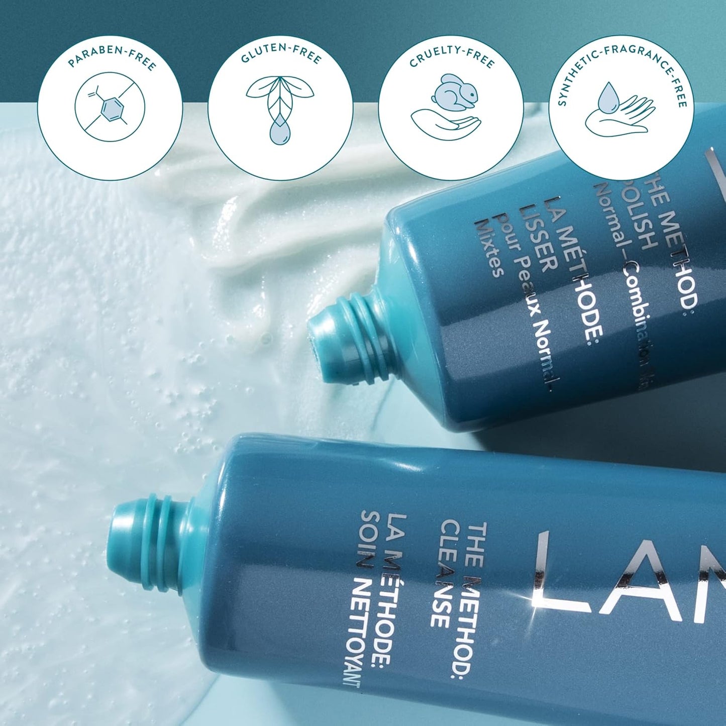 Lancer Skincare The Method: Cleanse Face Cleanser, Daily Face Wash with Salicylic Acid, Sensitive or Dehydrated Skin, 4.05 Fluid Ounces