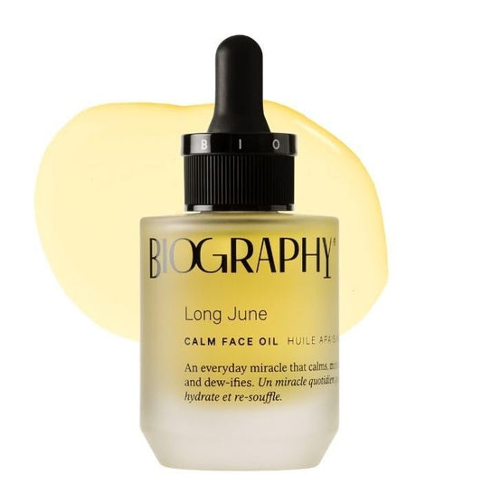 Biography Long June Quieting Face Oil, 13ml- Natural Smoothing & Clarifying Dry Oil. Clarifying, Moisturizing & Hydrating Beauty Facial Oil for Women w/Camellia, Vitamin E & Marula