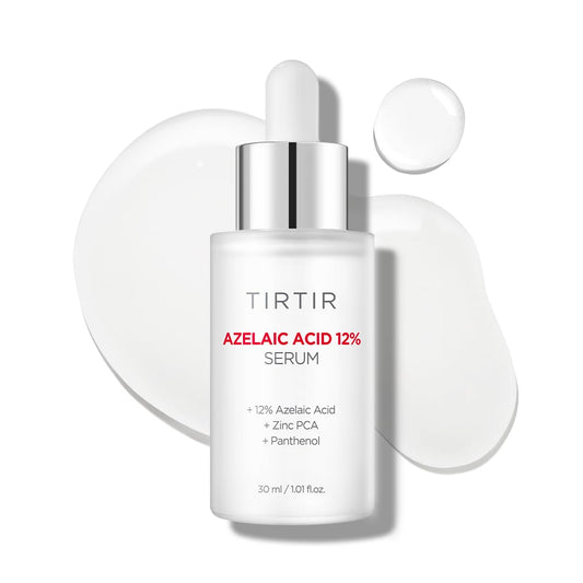 TIRTIR Azelaic Acid 12% Serum for Blemish-Prone Skin - Lightweight Hydrating Formula with Zinc PCA & Hyal-ZIP, Non-Comedogenic, Fragrance-Free, 30ml / 1.01 Fl Oz