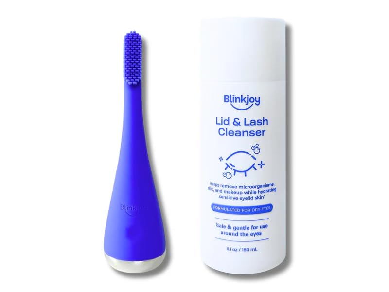 Lid & Lash Cleanser + Electric Eyelid Brush Bundle | Daily Eyelid and Lash Hygiene Kit for Dry Eyes, Demodex, Blepharitis, Makeup Removal