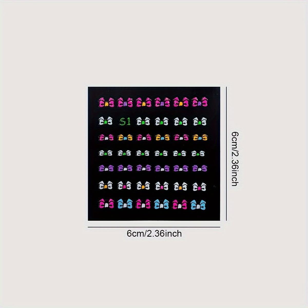 Fluorescence 30 Sheets Flowers Nail Stickers 3D Self-Adhesive Nail Art Charms Sticker Decals for Crafts Supplies Accessories (ST-N)