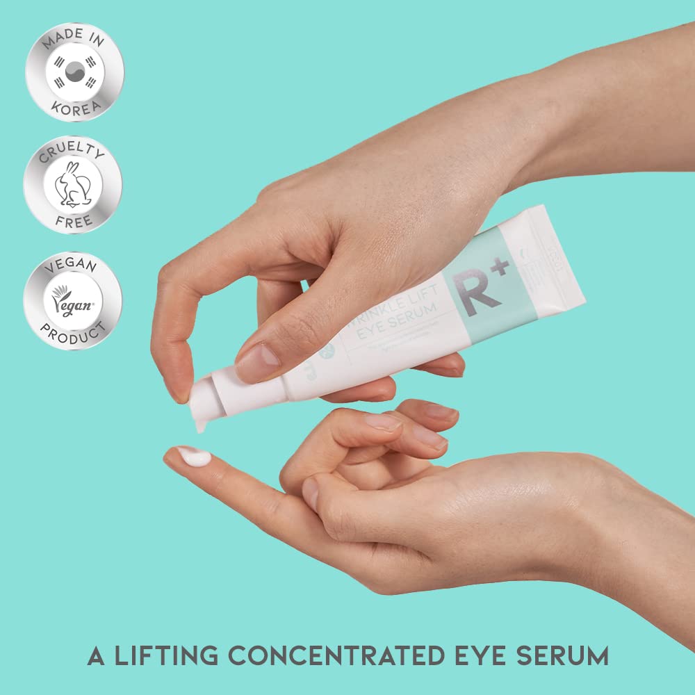 Retinol Eye Cream Serum For Wrinkle Lift, Anti Aging, Under Eye Bag, Puffy Eyes and Dark Circles Treatment, Ceramide, Hyaluronate, Korean Vegan Eye Facial Serum 30g
