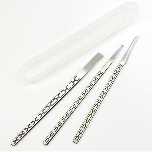 Stainless steel ingrown toenail pedicure knife set,professional foot skin scraper repair sharp blade kit for nail corn callus paronychia treatment. (2)