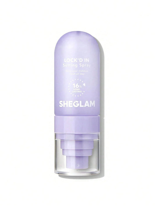 SHEGLAM Lock'd In Setting Spray Mattifying Effect Quick-Drying Long Lasting Makeup Locking Spray Oil-Control Non-Greasy Makeup Setting-Purple