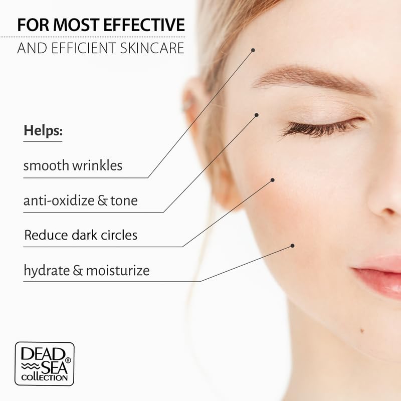 Dead Sea Collection Night Cream for Face with Vitamin C, Dead Sea Minerals, and Vitamin E – Anti Aging Nourishing Skin Care Moisturizer to Reduce Wrinkles (1.69 fl. oz)