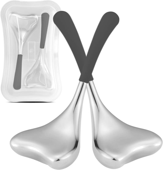 Running man Cryo Sticks-Gua Sha and Massage 2-in-1, Ice Globes for Face-Wrinkle Reduction & Dark Circle Relief, Stainless Steel Facial Massage Tool for Skin Tightening Cooling Globes.