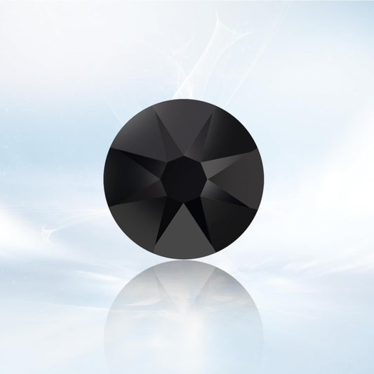 Novani Black Rhinestones 1440pcs Flat Back Round Rhinestone Style 2088 Sparkly Crystal Gemstones for Nail Art and Crafting SS16,3.8-4.0mm