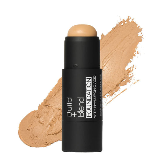 Palladio BUILD + BLEND Foundation Stick, Contour Stick for Face, Professional Makeup for Perfect Look, 0.25 Ounce (Golden Honey)