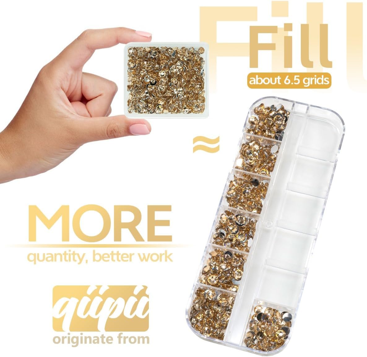 Champagne Golden Crystal Resin Rhinestones w B7000 Jewelry Glue for Bedazzling Crafting Flatback Stones 3mm 4mm 5mm 6mm Diamonds Crystals Gems Charms for Nails Face Eyes Makeup Tumblers Crafts