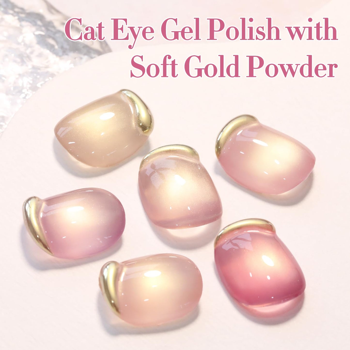 Double Rhythm 0.5 Oz Cat Eye Gel Polish with Magnet Same Color Same Bottle Holographic Glitter Shimmer Translucent Color Salon 15 ML Magnetic Nail Art (Glass Plum-MC1180)