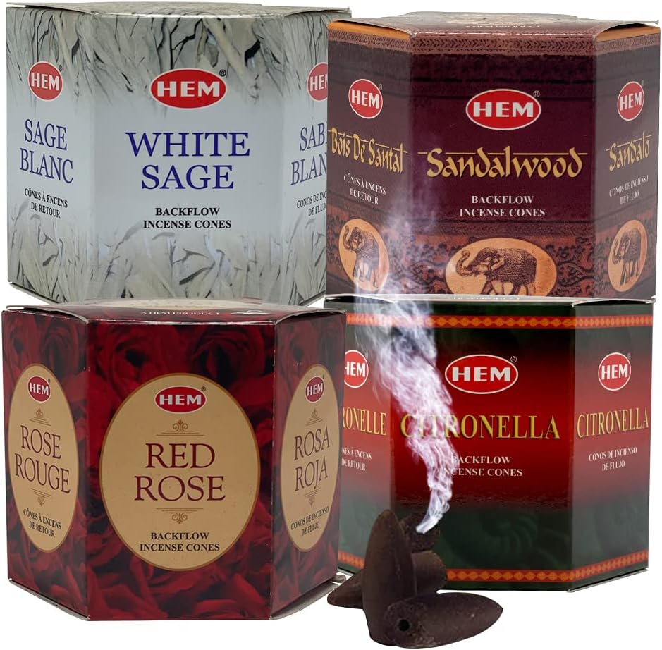 Variety Backflow Incense Cones for Waterfall and Mat Bundle Inciensos Aromaticos|Incienso|Inciense|Insienso