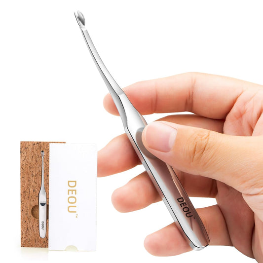 Professional Stainless Steel Cuticle Pusher with Thick Handle - V - shaped Blade for Precise Dead Skin Removal