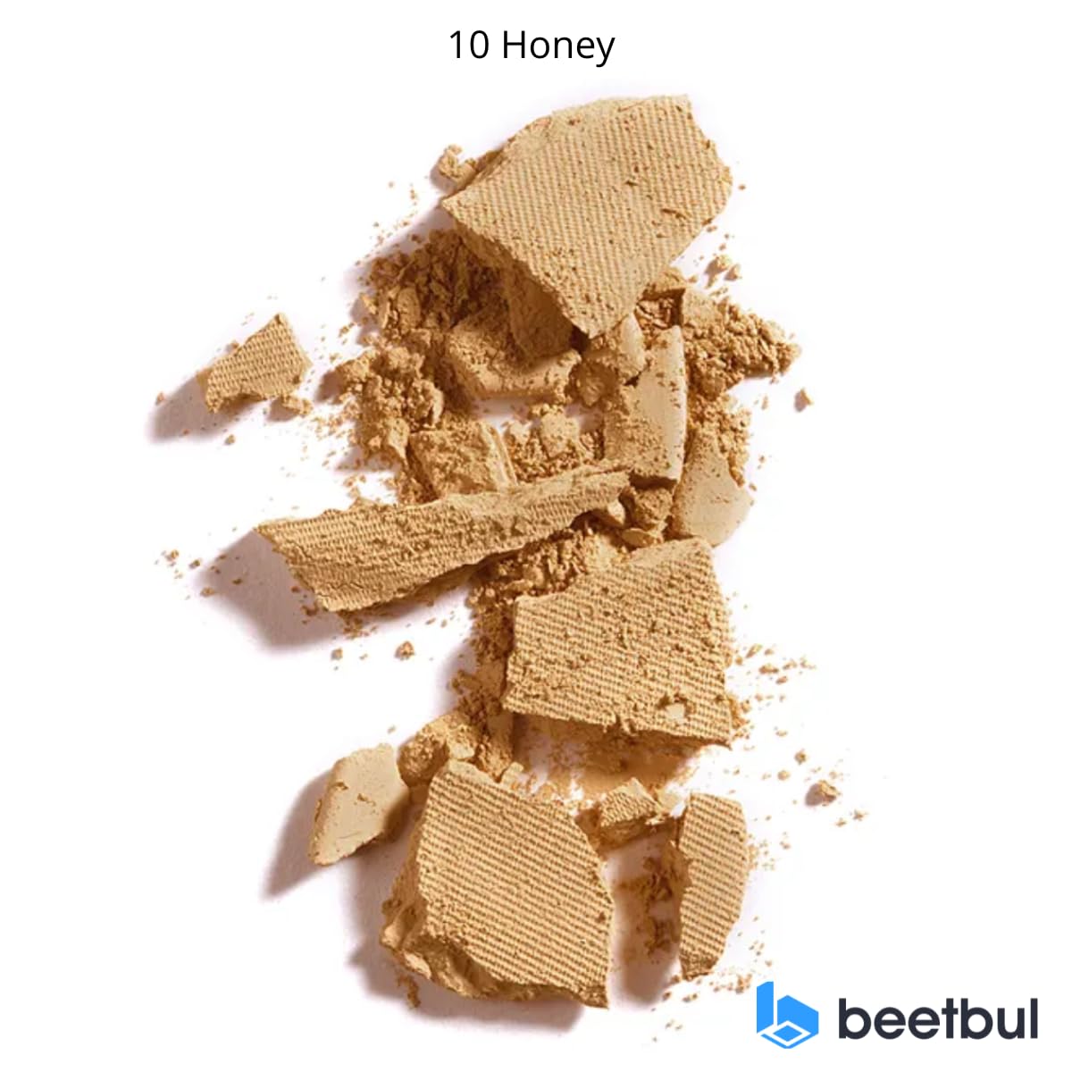 Beetbul Makeup & Exfoliation Kit - Bissú Compact Powder + 1 Medium Velvet Puff + 2 Finger Puffs + 1 Facial Exfoliating Sponge (10 Honey, One Size)