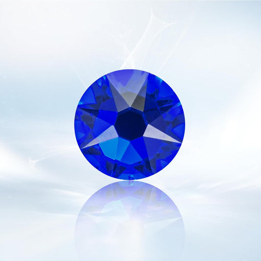 Novani Sapphire/Royal Blue Rhinestones 1440pcs Flat Back Round Rhinestone Style 2088 Sparkly Crystal Gemstones for Nail Art and Crafting SS20,4.6-4.8mm