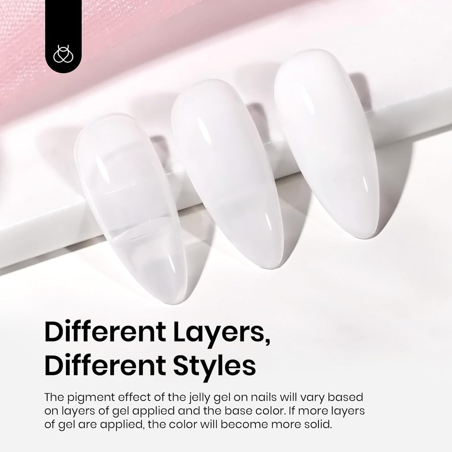 Beetles 2Pcs Milky White Jelly Gel Nail Polish 15ml Neutral Gel Polish Set Translucent Nail Concealer Soak Off UV LED Nail Lamp Jelly Sheer Gel Polish Nail Art Gel Gift for Women