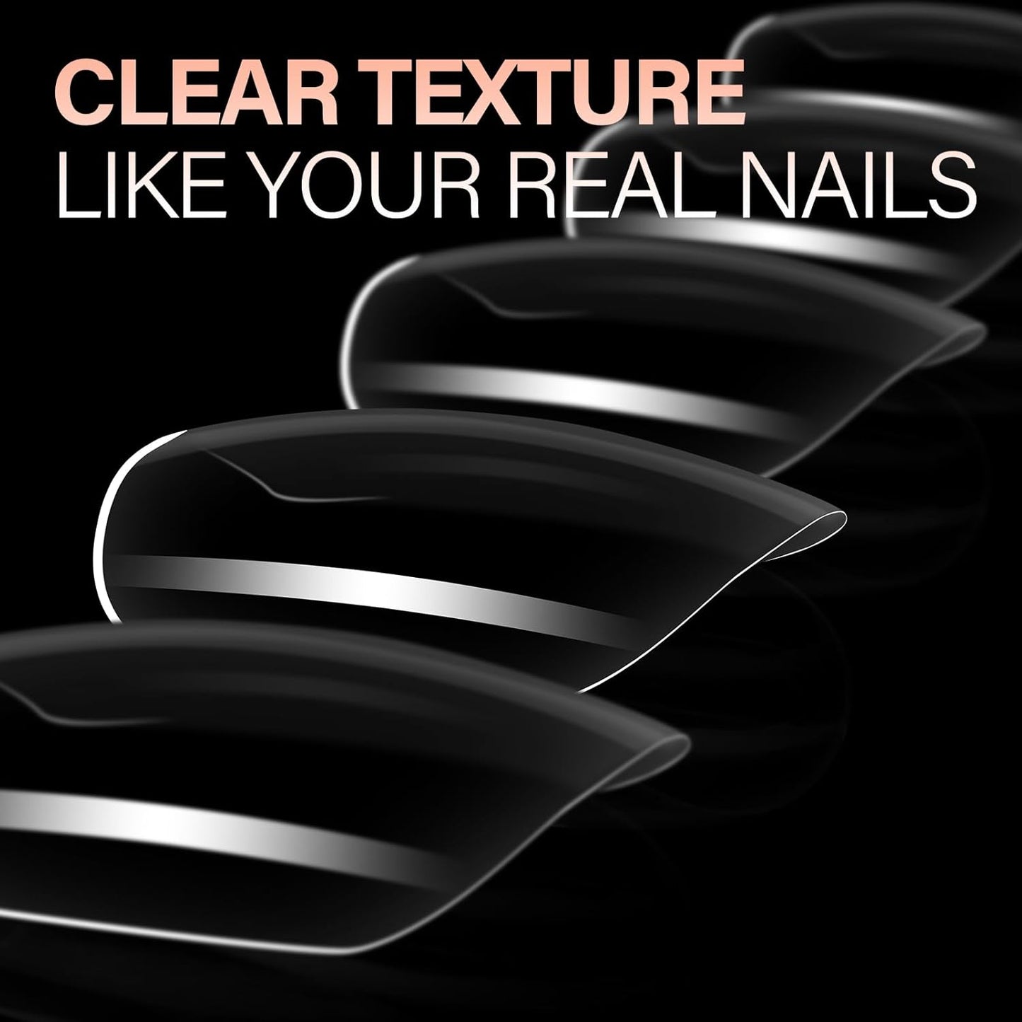 AILLSA Extra Short Square Nail Tips Clear Full Cover Gelly Press on Nails Gel False Nail Tips Preshaped Acrylic Fake Soft Nail Tips for DIY Home Salon Gift, 504PCS 10 Sizes