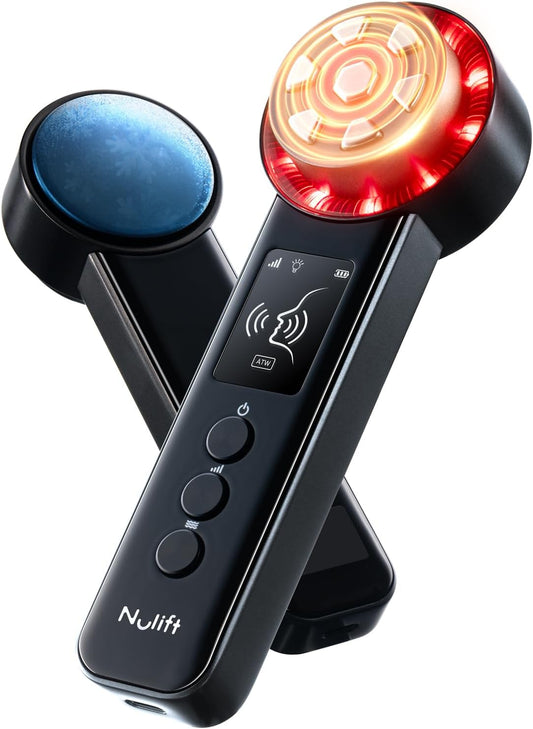 Radio Frequency Skin Tightening Device | 6 in 1 Home RF Face Beauty Device | Professional Facial Skin Tightening | Lifting | Wrinkle Reducing | Anti Aging | Depuff | Increase Absorption(with Gel)