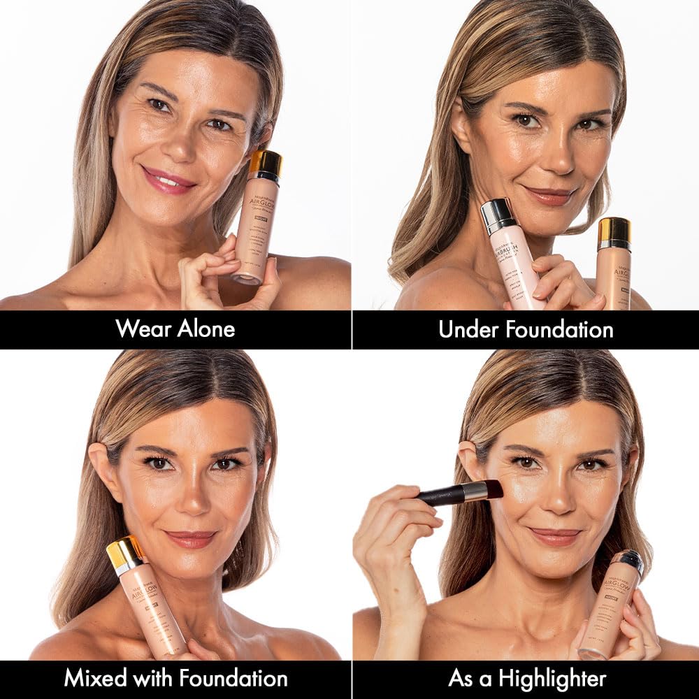 Jerome Alexander MagicMinerals AirGlow Tinted Highlighting Night Mist, Illuminating Airbrush Tinted Moisturizer Spray | Natural Pearl