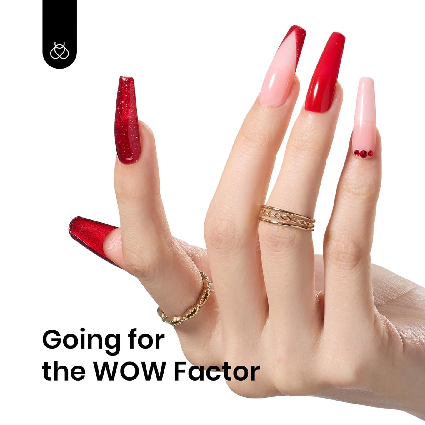 Beetles Glitter Red Gel Nail Polish Wine Red Shimmer Gel Polish 1Pcs 0.5Oz 15ml Soak Off UV LED Nail Lamp Nail Art Manicure Salon DIY Home Nail Design Decoration