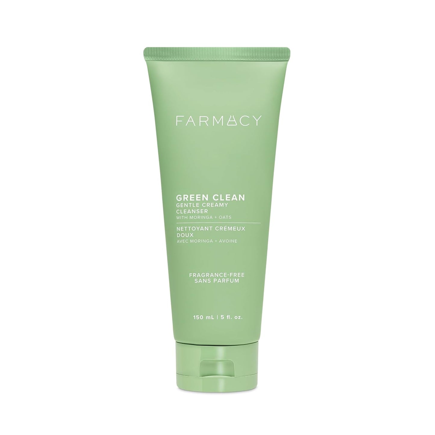 Farmacy Gentle Creamy Face Cleanser - Hydrating Facial Cleanser to Nourish + Help Remove Makeup + Impurities - Enriched with Aloe + Moringa Oil to Soothe, Purify + Refresh Skin (150ml)