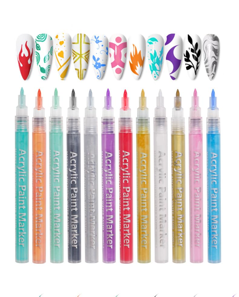 Nail Polish Pen, 1 PCS Nail Art Pen, Nail Pencil, DIY Drawing Painting Pen, for Nails DIY (Green)