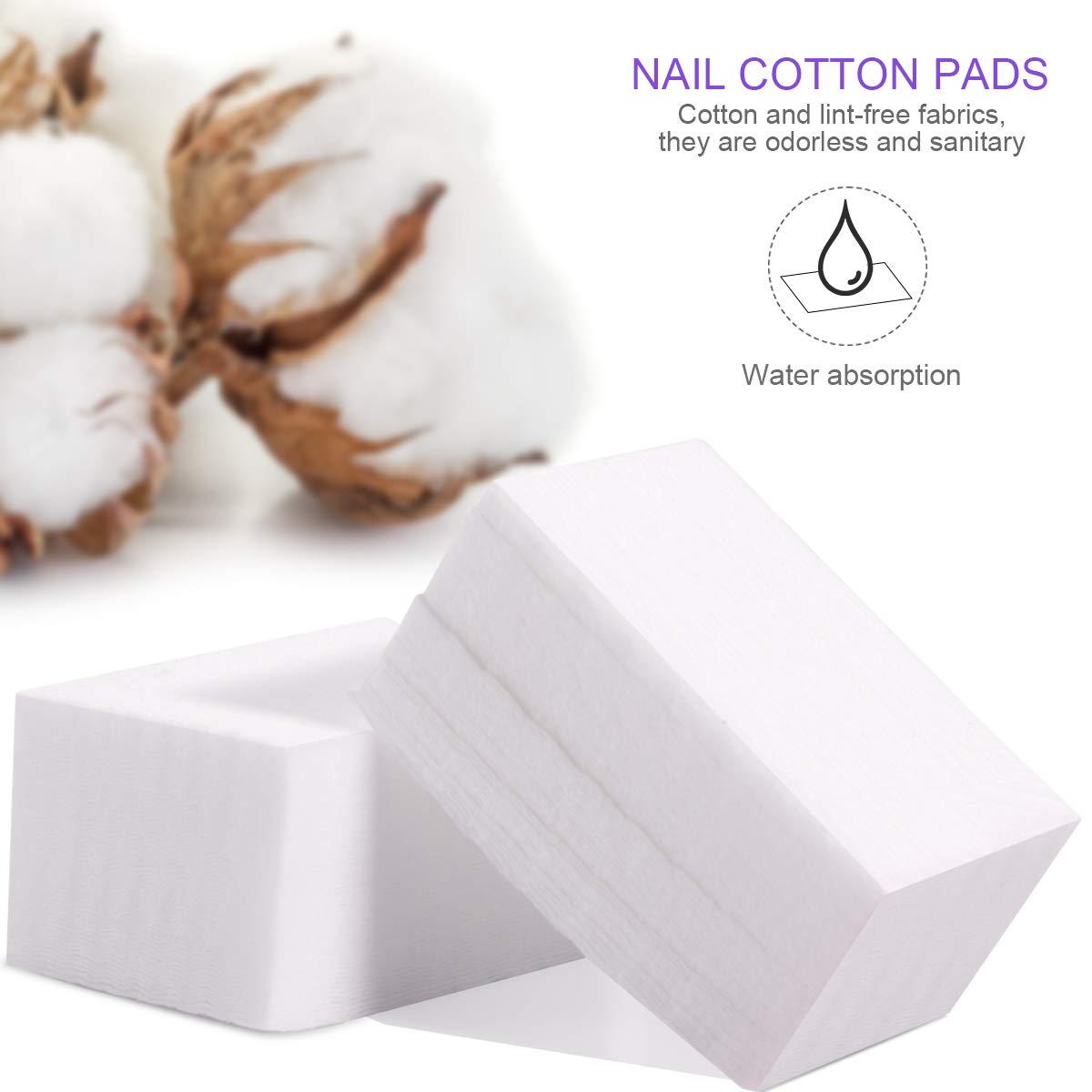 Teenitor Gel Nail Polish Remover Kit - Nail Clips, Remover Pads, Cuticle Peeler, Nail File, Buffer, Brushes & Soak Off Clips for Hands & Toes - Purple