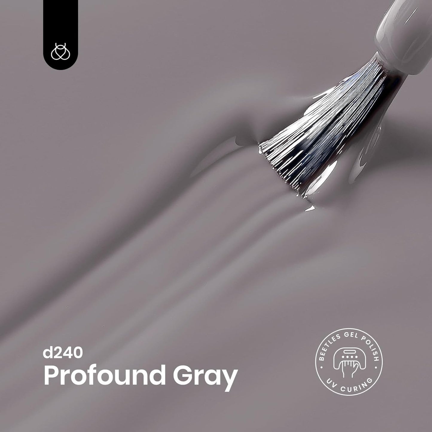 beetles 15 ml Gray Gel Nail Polish Neutral Light Pastel Solid Grey Color Soak Off LED UV Lamp DIY Manicure Decoration Nail Art Design Salon at Home Gift for Women Girls