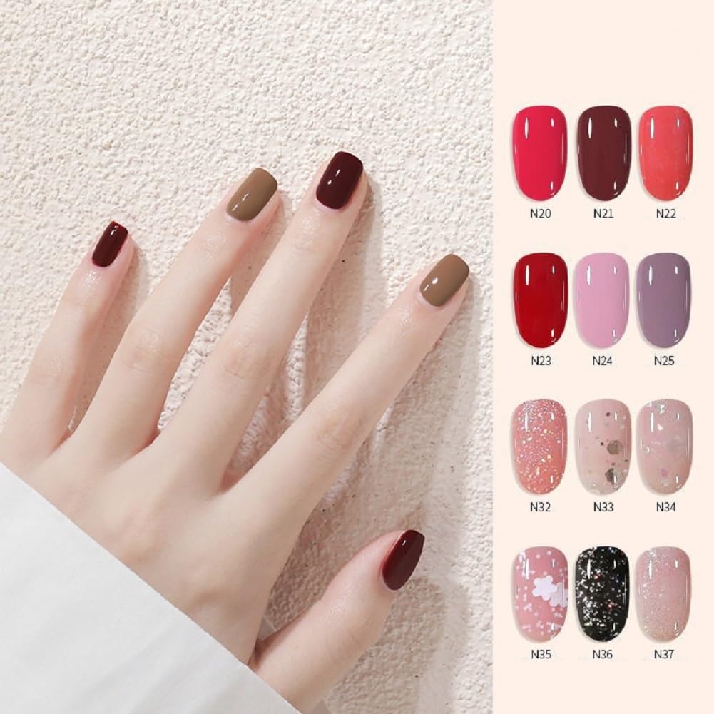 Nail Polish set - Nail Lacquer Quick Dry, Full Size, Vibrant, Colorful, Trendy, Glitter, Glossy, Metallic, Matte Nail Art Nail Shades (N17 pale pink, 52g)