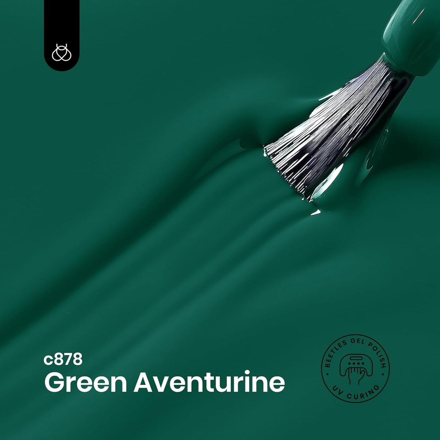 Beetles Green Gel Nail Polish 1 Pcs 15ml Emerald Green Gel Polish Soak Off Uv LED Nail Lamp Needed Nail Art Manicure Salon DIY Home 0.51Oz Gift for Women