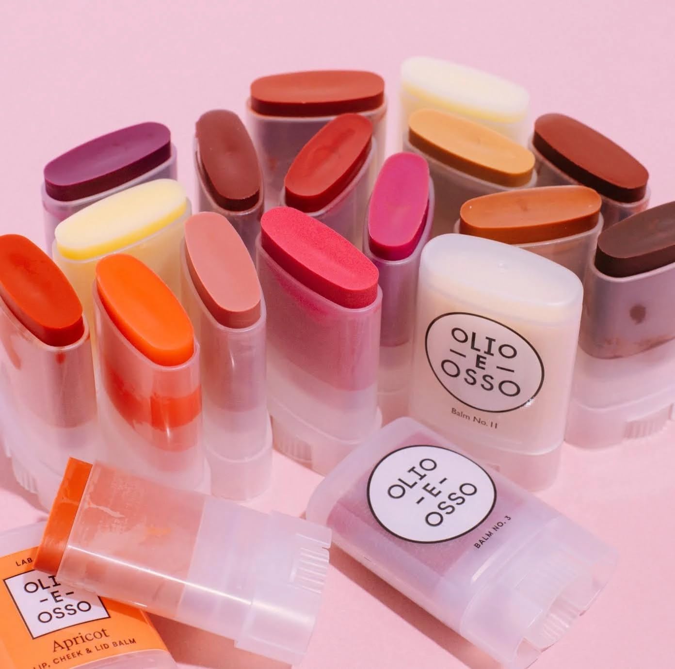 Olio E Osso - Natural Lip + Cheek Balm | Natural, Non-Toxic, Clean Beauty (No. 7 Blush Shimmer, 0.35 oz | 10 g)