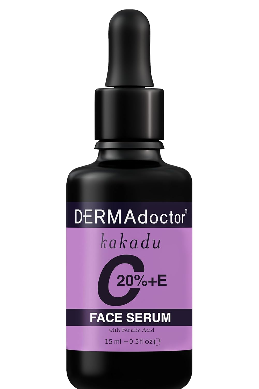 DERMAdoctor 20% Vitamin C Face Serum 0.5 fl oz Cleanser 2.37 fl oz with Caffeine Eye Cream Vitamin E & Ferulic Acid | Kakadu C Anti Aging, Hydrating & Discoloration Correcting Serum