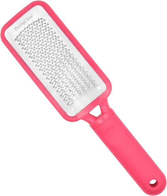 PrettyClaw | Foot File Callus Remover for Feet Care Pedicure Professional Foot File Filing Rasp Scrubber Tool Removes Dead Skin Salon and Spa Quality Pink