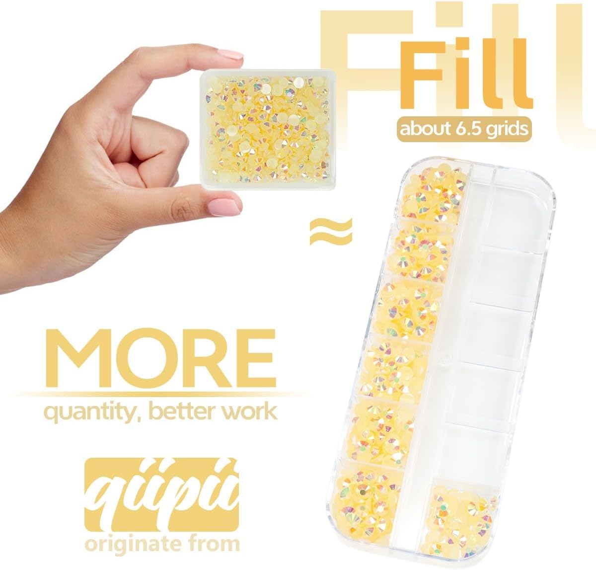 Light Champagne AB Resin Rhinestones w B7000 Jewelry Glue for Bedazzling Crafting 3mm-6mm AB Flatback Jelly Stones Bulk SS10-SS30 Diamonds Crystals Gems for Nails Face Makeup Tumblers Crafts