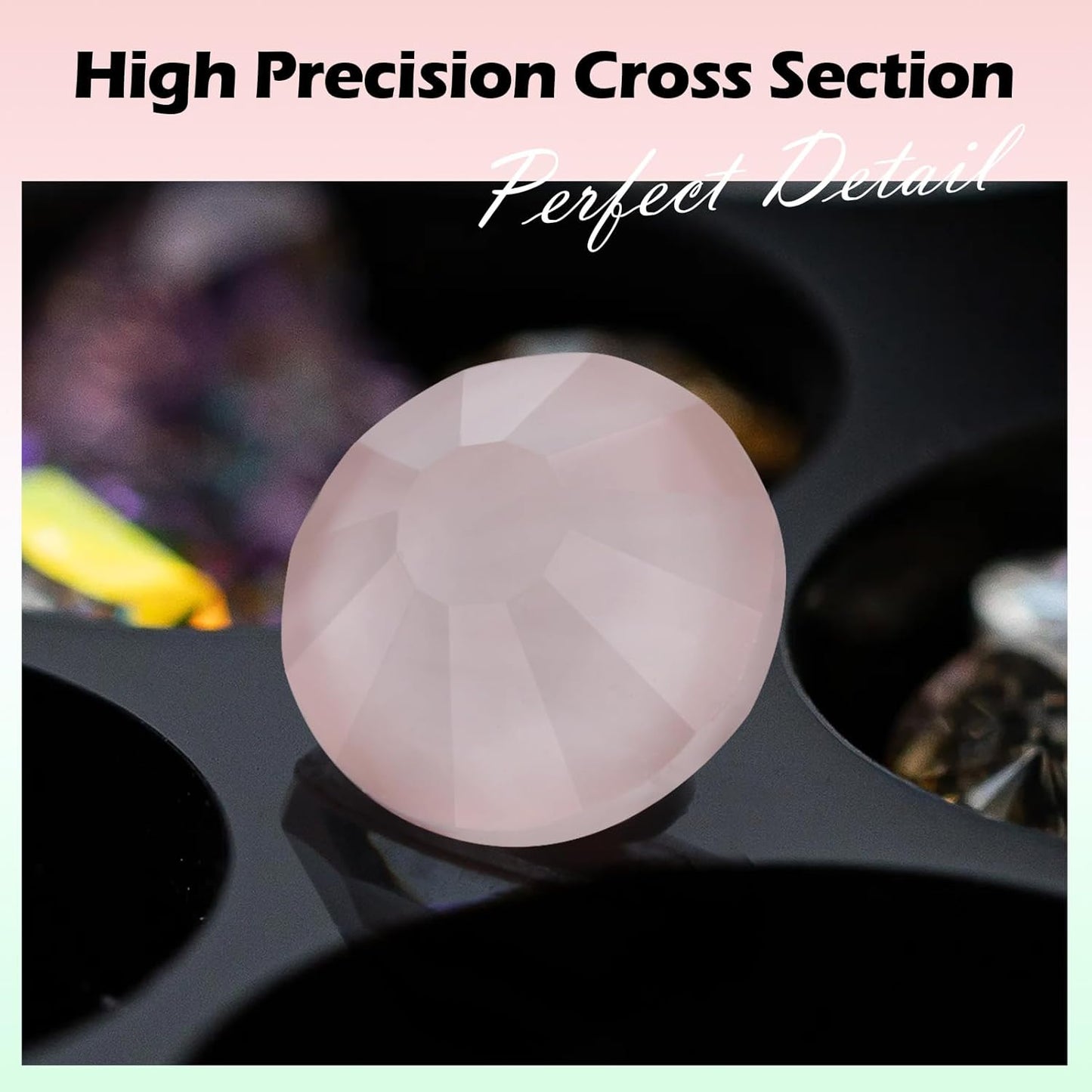 Mocha Lt.red Flatback Rhinestones, Glass Rhinestones for Nail Art and Craft, Glue Fix, Loose Crystal Gemstones(Mocha Lt.red, SS16, 1440pcs, 3.8-4.0mm)