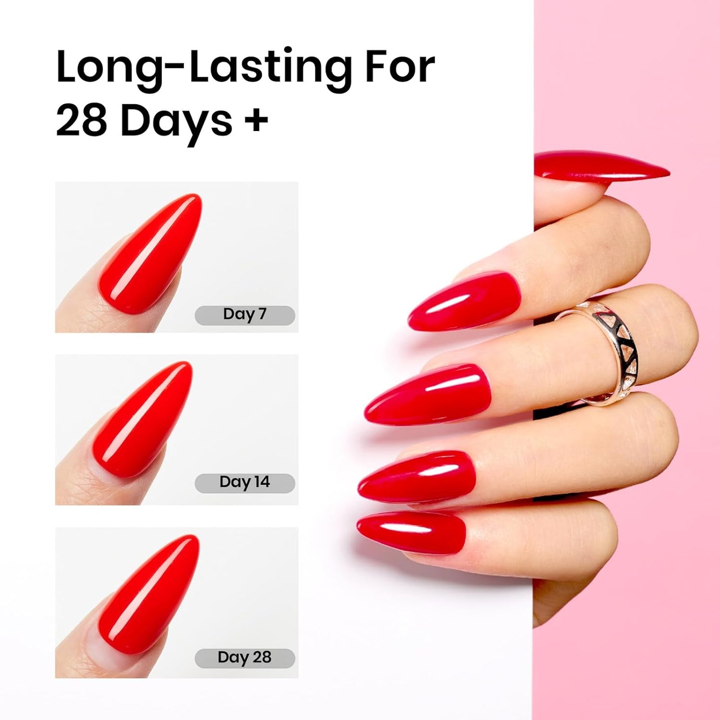 Beetles 15ml Gel Base and Top Coat Set HEMA Free, TPO Free Top Coat Gel Nail Polish & Base Clear Glossy Long Lasting No Wipe Soak Off Upgraded Safe Low-Sensitivity, No More Damaged Gifts for Women