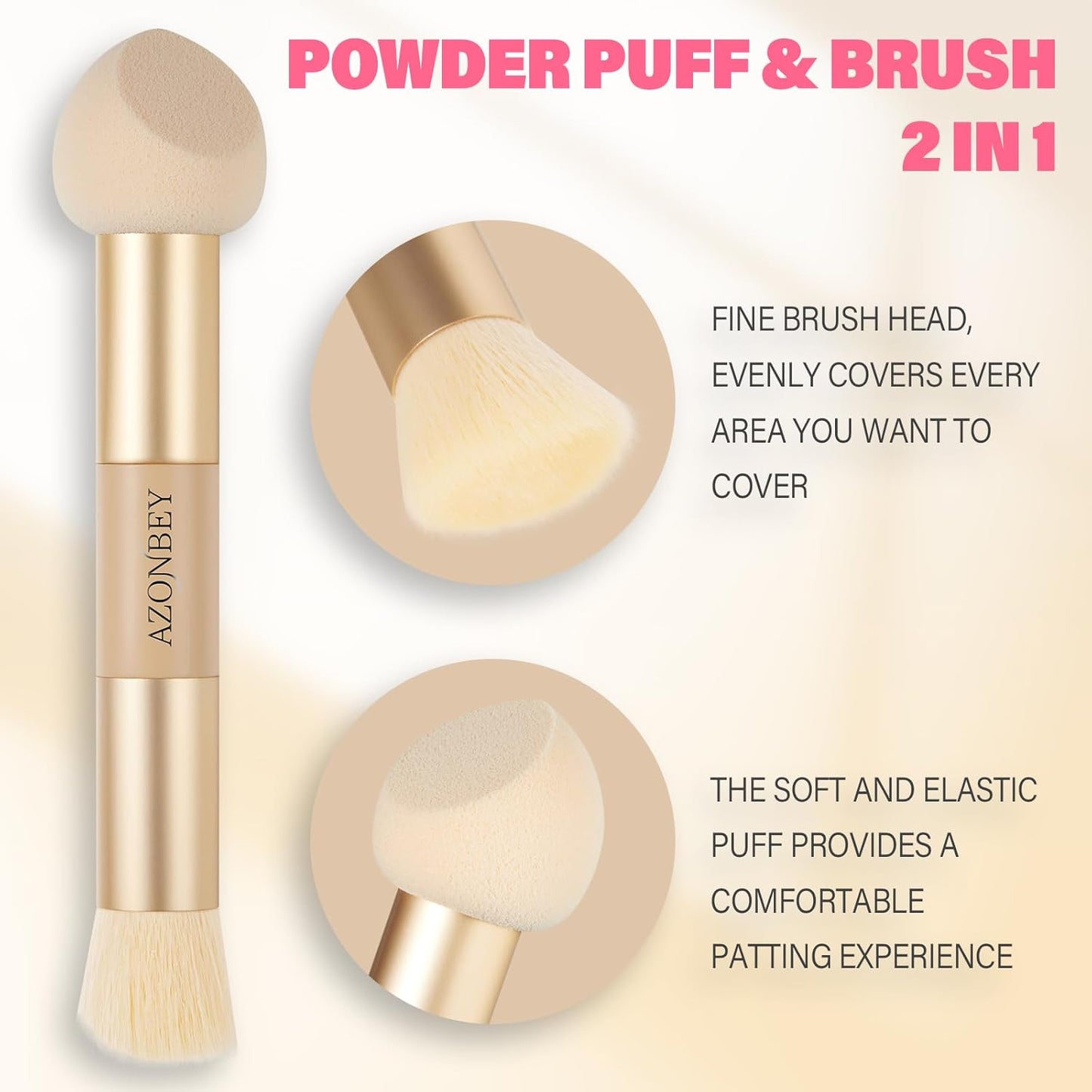 Root Touch Up Sets,Hairline Powder for Women Cover Up- Hairline Concealer for Thin and Thinning Hair, Water & Sweat Resistant,Contain Azonbey Makeup Brush (Blonde, Med-Makeup Brush)