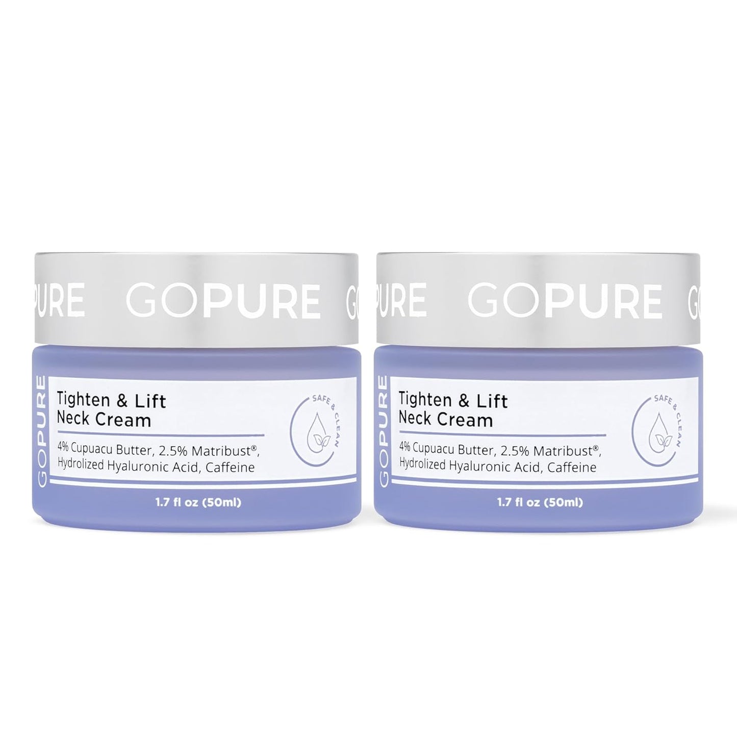 goPure Tighten and Lift Neck Cream - Clinically Tested - Pack of 2