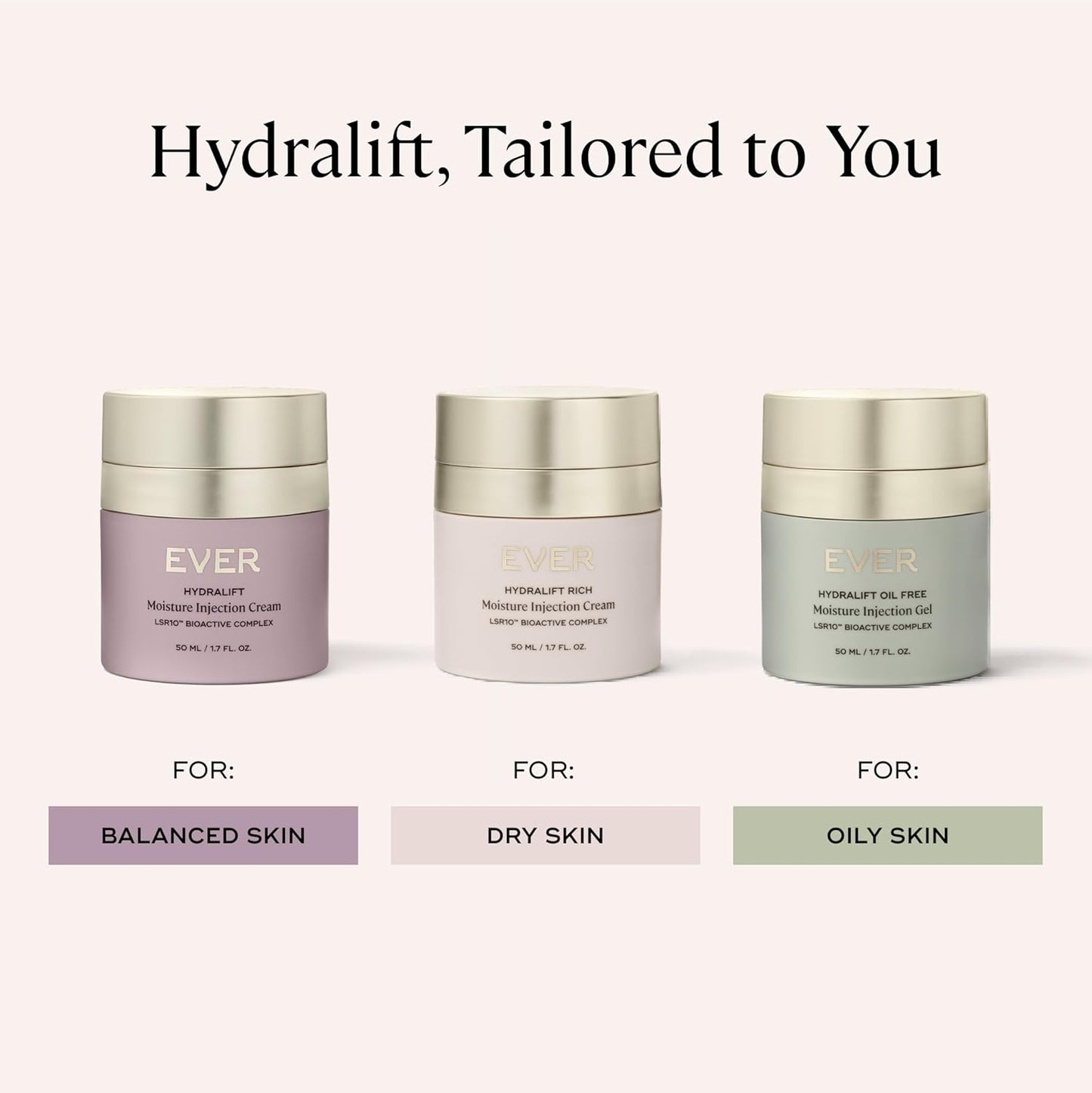 EVER Hydralift Moisturizer (Normal Skin) - Increases skin's ability to retain moisture by 70% - Clinically proven to reduce the top 10 signs of aging - Made in the USA - 1.7oz/50ml
