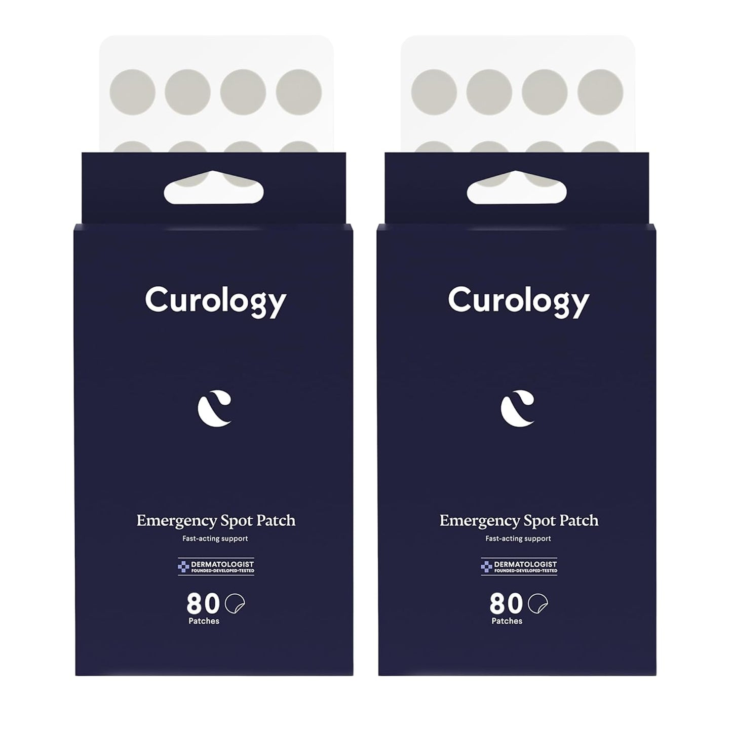 Curology Emergency Spot Pimple Patches for Face, Hydrocolloid Pimple Patches Fast-Acting, 160 Count