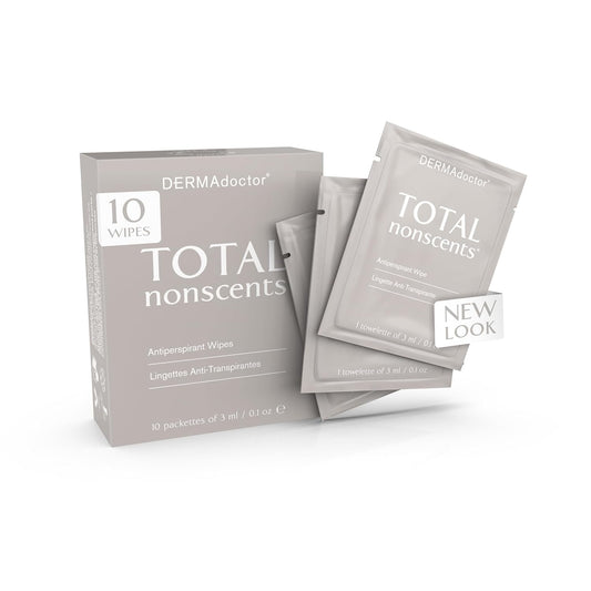 DERMAdoctor Antiperspirant Wipes - Refreshing Deodorant Wipes, Dermatologist Formulated Hyperhidrosis Treatment for Body Hands Feet | Anti Sweat Wipe, Foot Deodorant, Individually Wrapped - 10 Count