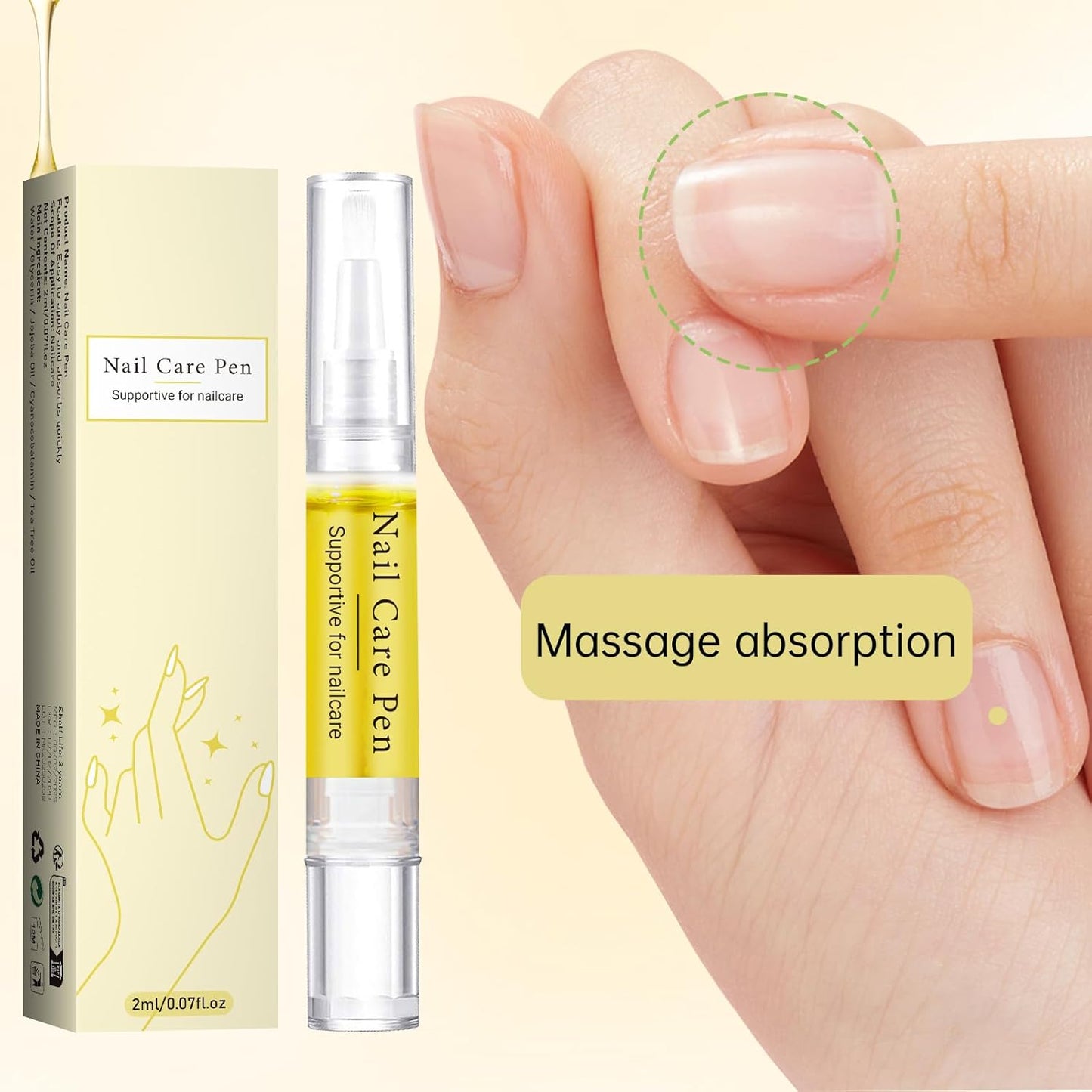 Nail Growth Oil, Rejuvenation Nail Oil Pen, Natural Rejuvenation, Instant Nail Strength, Cuticle Oil for Nails, Nail Strengthener for Moisturize Strengthen Brighten Nails Care (2)