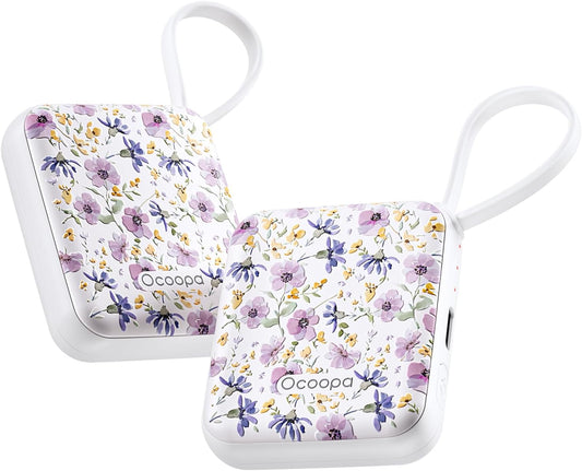 OCOOPA Hand Warmers Rechargeable, Smart Temp Control 7H*2 Long Safe Heat, Ultra Slim, Pocket-Size Design That Fits Gloves, Gifts for Women, Outdoor, Office, Commute (UT5 Nano)