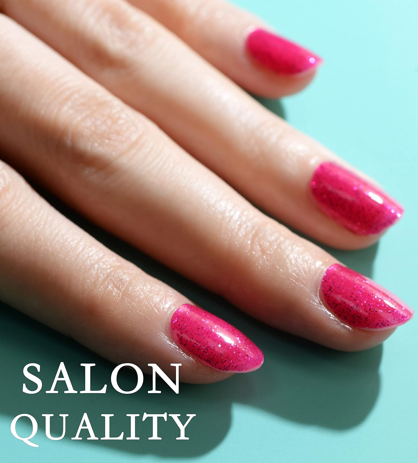 Nail Polish Strips Long Lasting, 20Pcs Wraps, Easy Apply& Remove Salon Quality Gel Nail Stickers (Pinkish Ribbon)